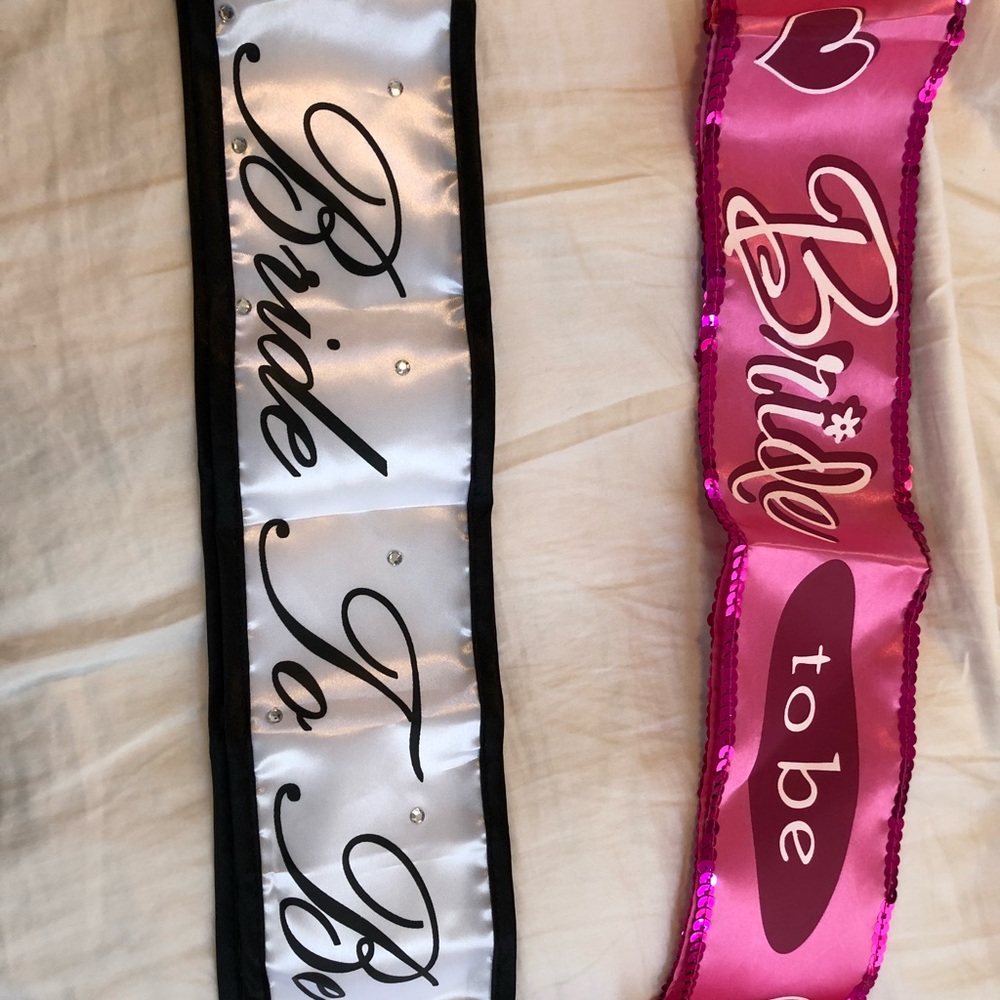 Bride to be sash